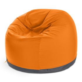 Jaxx Palmetto Large Round Outdoor Bean Bag Club Chair - Sunbrella Tangerine