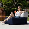 Jaxx Tybee Large Outdoor Lounge w/ Bolster - Sunbrella Indigo