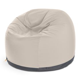 Jaxx Palmetto Large Round Outdoor Bean Bag Club Chair - Pearl