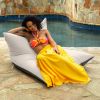 Jaxx Finster Outdoor Bean Bag Lounge Chair - Sunbrella Pearl