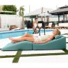 Jaxx Clermont Sun Lounger - Luxurious Waterproof Poolside Lounge & Outdoor Chaise - Sunbrella Breeze