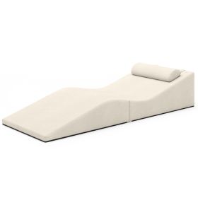 Jaxx Clermont Sun Lounger - Luxurious Waterproof Poolside Lounge & Outdoor Chaise - Sunbrella Flax