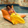 Jaxx Finster Outdoor Bean Bag Lounge Chair - Sunbrella Tangerine