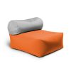 Jaxx Tybee Large Outdoor Lounge w/ Bolster - Sunbrella Tangerine
