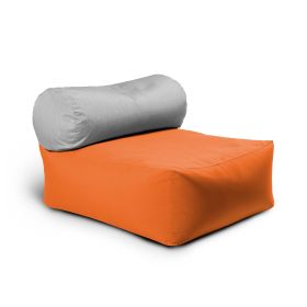 Jaxx Tybee Large Outdoor Lounge w/ Bolster - Sunbrella Tangerine
