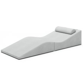 Jaxx Clermont Sun Lounger - Luxurious Waterproof Poolside Lounge & Outdoor Chaise - Sunbrella Granite
