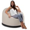 Jaxx Palmetto Large Round Outdoor Bean Bag Club Chair - Pearl