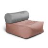 Jaxx Tybee Large Outdoor Lounge w/ Bolster - Sunbrella Petal