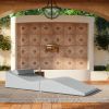 Jaxx Clermont Sun Lounger - Luxurious Waterproof Poolside Lounge & Outdoor Chaise - Sunbrella Granite