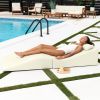 Jaxx Clermont Sun Lounger - Luxurious Waterproof Poolside Lounge & Outdoor Chaise - Marine Vinyl White