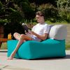 Jaxx Tybee Large Outdoor Lounge w/ Bolster - Sunbrella Aruba