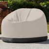 Jaxx Palmetto Large Round Outdoor Bean Bag Club Chair - Pearl