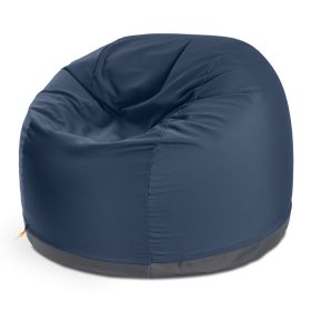 Jaxx Palmetto Large Round Outdoor Bean Bag Club Chair - Sunbrella Navy