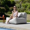Jaxx Tybee Large Outdoor Lounge w/ Bolster - Sunbrella Granite