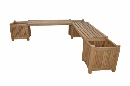 Planter Bench 2 bench and 3 planter box