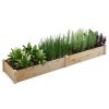 Wooden Raised Garden Bed Outdoor for Vegetables Flowers Fruit