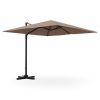 9.5 Feet Square Patio Cantilever Umbrella with 360Â° Rotation-Beige