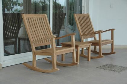 Del Amo 3 Pieces Rocking Chair Set