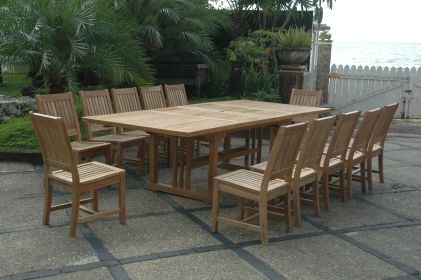 Rialto 13-Pieces Oval Extension Dining Set