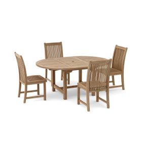 Chicago 4 Pieces Oval Extension Dining Set