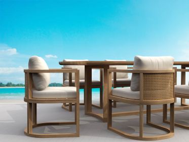 SET-223 7-pc Junus Dining Table Set
