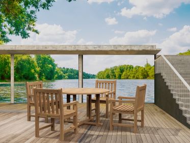 Classic 5 Pieces Outdoor Round Dining Set