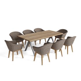 SET-39A 9-pc Alura Padua Dining Table Set