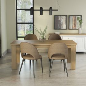 Brentford Dining Table - Light Brown