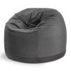 Jaxx Palmetto Large Round Outdoor Bean Bag Club Chair - Sunbrella Slate