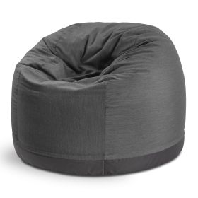 Jaxx Palmetto Large Round Outdoor Bean Bag Club Chair - Sunbrella Slate