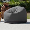Jaxx Palmetto Large Round Outdoor Bean Bag Club Chair - Sunbrella Slate