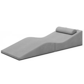 Jaxx Clermont Sun Lounger - Luxurious Waterproof Poolside Lounge & Outdoor Chaise - Sunbrella Slate