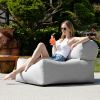 Jaxx Tybee Large Outdoor Lounge w/ Bolster - Sunbrella Granite