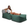 Jaxx Tybee Large Outdoor Lounge w/ Bolster & Ottoman - Sunbrella Breeze