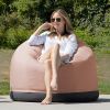 Jaxx Palmetto Large Round Outdoor Bean Bag Club Chair - Sunbrella Petal