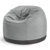 Jaxx Palmetto Large Round Outdoor Bean Bag Club Chair - Sunbrella Granite