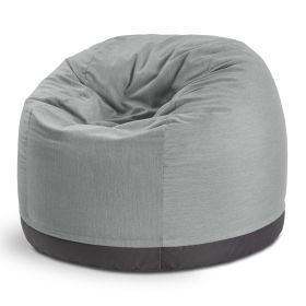 Jaxx Palmetto Large Round Outdoor Bean Bag Club Chair - Sunbrella Granite