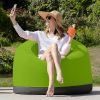 Jaxx Palmetto Large Round Outdoor Bean Bag Club Chair - Lime
