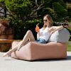 Jaxx Tybee Large Outdoor Lounge w/ Bolster - Sunbrella Petal