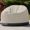 Jaxx Palmetto Large Round Outdoor Bean Bag Club Chair - Flax