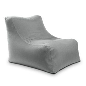 Jaxx Ponce Outdoor Bean Bag Chair - Weather Resistant Patio and Poolside Lounge Seating (Option: Sunbrella Granite)
