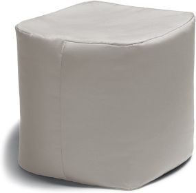Jaxx Luckie Outdoor Patio Bean Bag Ottoman (Option: Pearl)