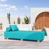 Jaxx Alvy Outdoor Sun Lounger – Luxurious Sunbed with Hevea Wood Feet