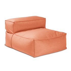 Baya Outdoor Center Seat - Luxurious Oversized European Style Outdoor Soft Seating (Option: Sunbrella Coral)