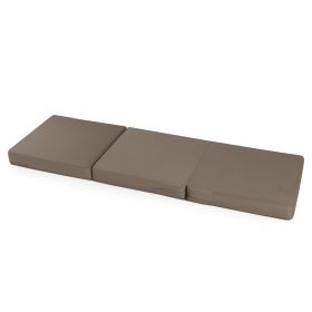 Jaxx Chastain 2 in 1 Convertible Outdoor Lounger & Ottoman (Option: Sunfield Taupe)