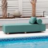 Jaxx Alvy Outdoor Sun Lounger – Luxurious Sunbed with Hevea Wood Feet