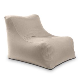 Jaxx Ponce Outdoor Bean Bag Chair - Weather Resistant Patio and Poolside Lounge Seating (Option: Sunbrella Flax)