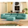 Baya 4 Piece Outdoor Sofa with Ottoman - Luxurious European Style Soft Seating