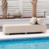 Jaxx Alvy Outdoor Sun Lounger – Luxurious Sunbed with Hevea Wood Feet