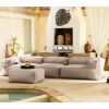 Baya 4 Piece Outdoor Sofa with Ottoman - Luxurious European Style Soft Seating